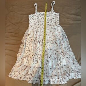 Floral White Kids Dress